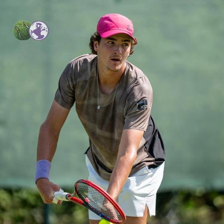 João Fonseca treinando antes da disputa do ATP 500 de Halle - Divulgação/ATP 500 Halle