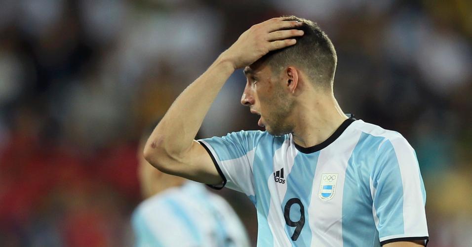Calleri lamenta chance perdida na estreia da seleção argentina pela Olimpíada