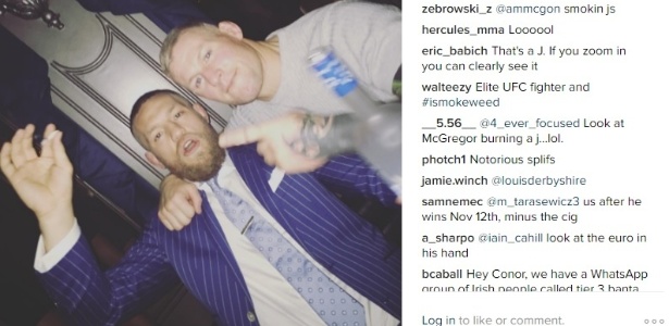 McGregor aparece fumando em Nova York - Reprodução / Instagram