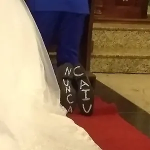 Casamento de Cris e Everthon, torcedores do Cruzeiro - arquivo pessoal