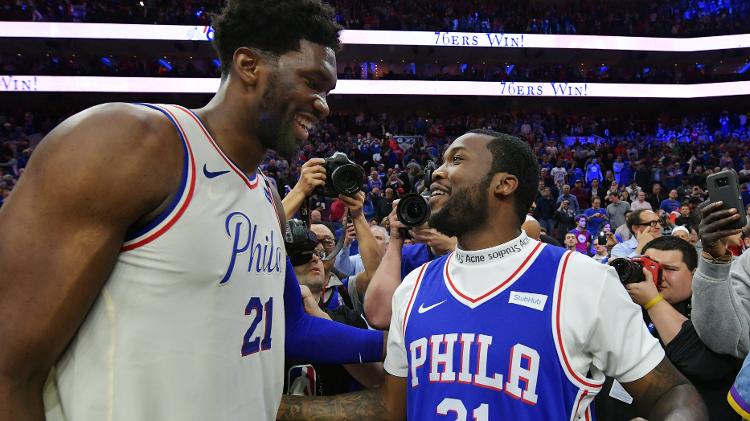 Meek Mill e Embiid - Getty Images - Getty Images