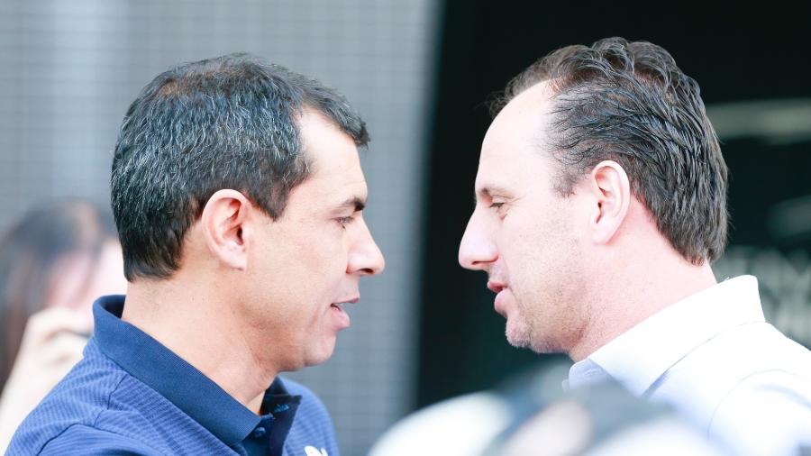 Carille e Ceni se enfrentaram cinco vezes em apenas seis meses em 2017 - Folhapress