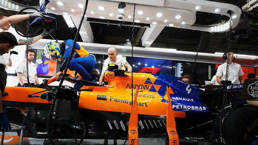 Logo da Petrobras não estará mais nos carros, macacões e capacetes justamente a partir do GP do Brasil - McLaren/Divulgação