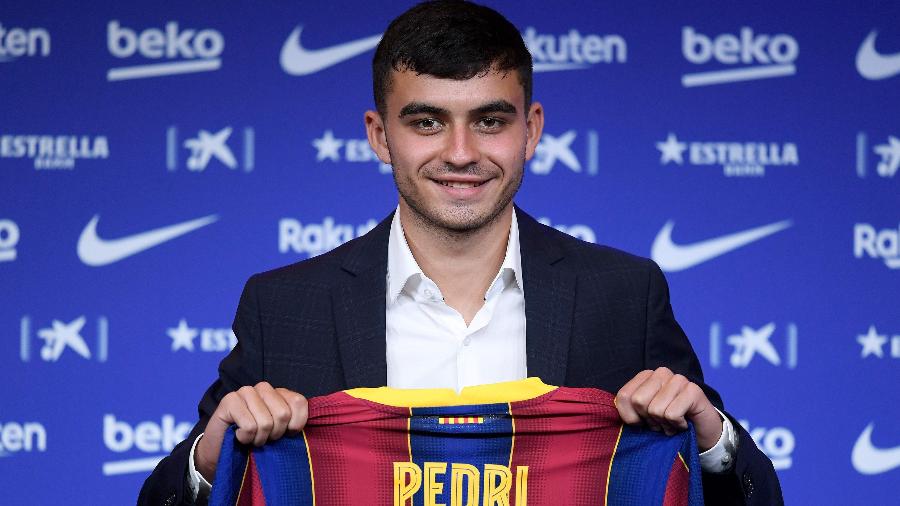 Pedri foi apresentado como reforço do Barcelona - Josep LAGO / AFP