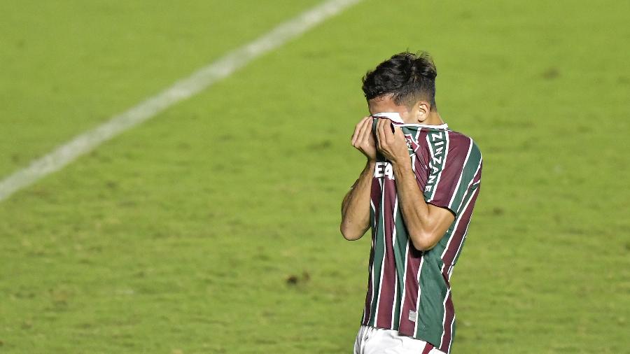 Gabriel Teixeira perdeu a chance de matar o jogo para o Fluminense contra o Atlético-MG - ANDRÉ FABIANO/ESTADÃO CONTEÚDO
