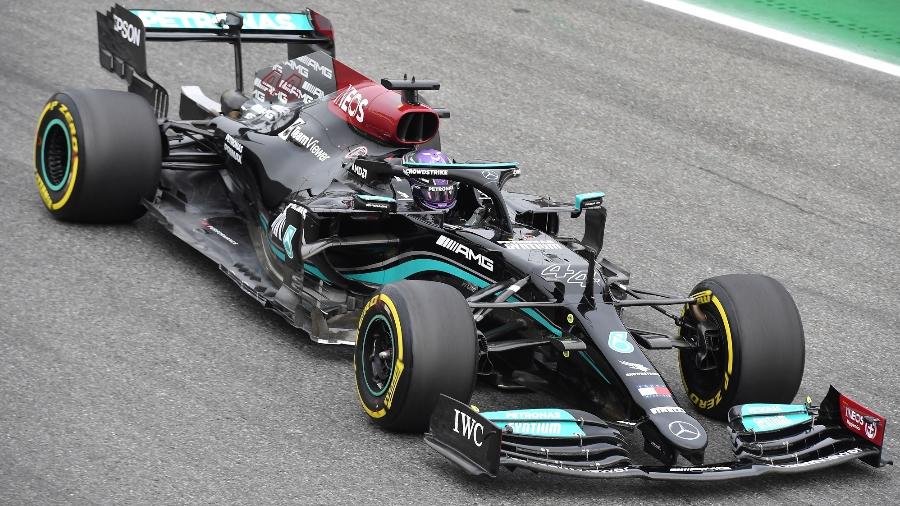 Lewis Hamilton durante 1° treino livre para o GP da Itália - Jennifer Lorenzini/Reuters