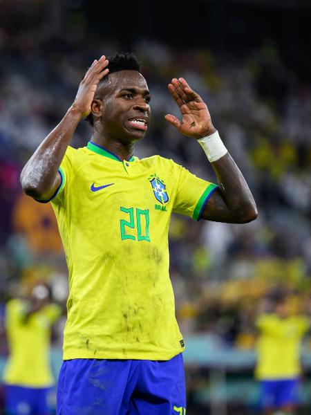 Vini Jr. lamenta chance perdida no jogo entre Brasil e Suíça - Marvin Ibo Guengoer - GES Sportfoto/Getty Images