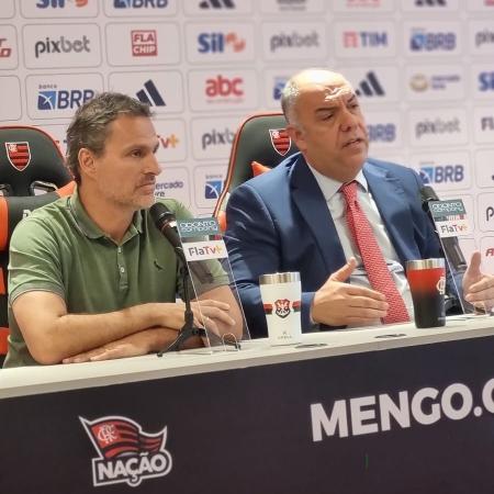 Bruno Spindel e Marcos Braz, dirigentes do Flamengo