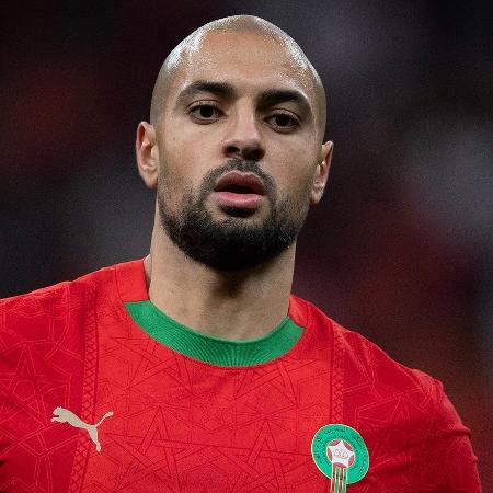 Amrabat em ação durante jogo entre Marrocos e Mali pela Copa Africana de Nações