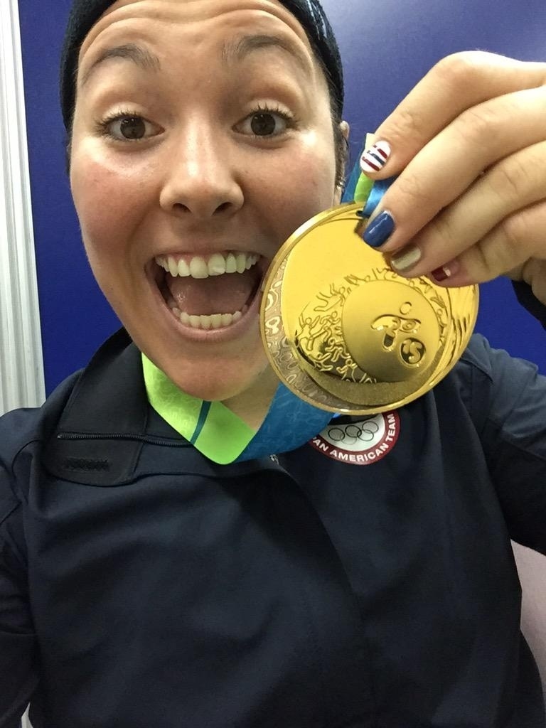 3) A americana Amanda Sobhy conquistou três ouros no squash, em Toronto
