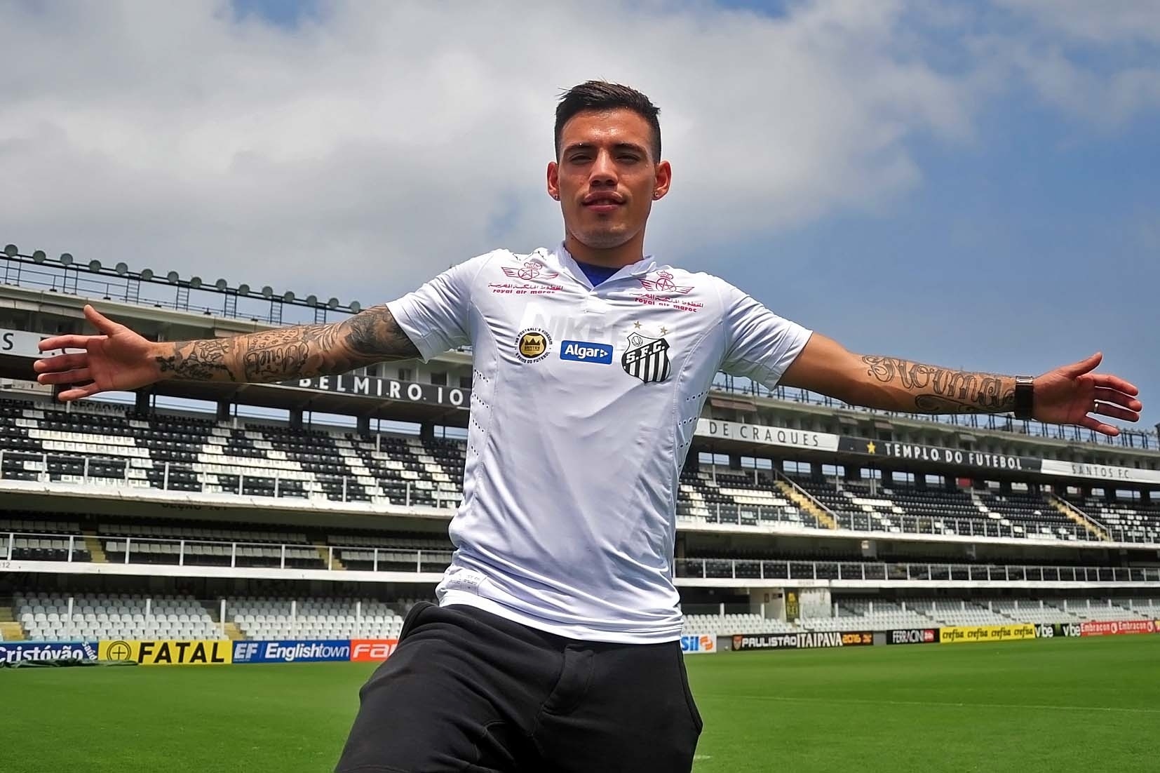 Maxi Rolón é apresentado no Santos - Ivan Storti/Santos FC