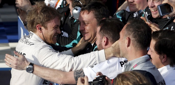 Nico Rosberg comemora a vitória no GP da Austrália - Jason Reed/Reuters