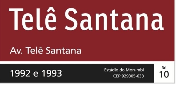 Campanha do São Paulo visa mudar nome de via para "Avenida Telê Santana" - Divulgação/SPFC