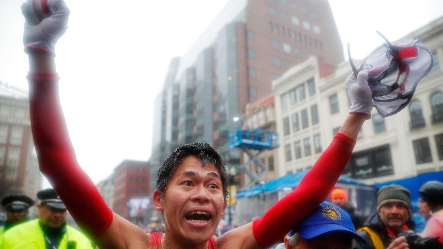 O japonês Yuki Kawauchi venceu a Maratona de Boston de 2018 - Brian Snyder/Reuters