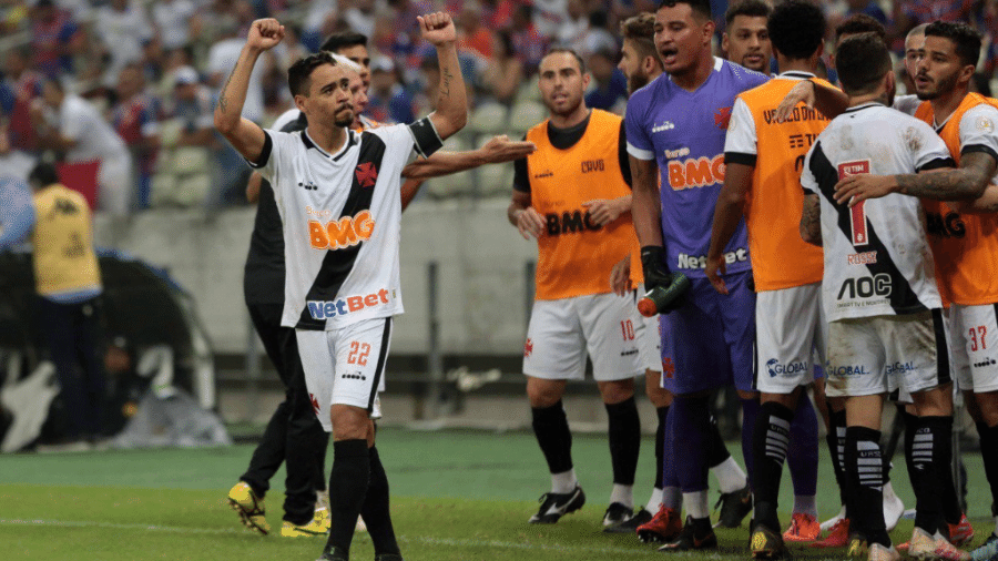 Yago Pikachu comemora gol do Vasco contra o Fortaleza - Carlos Gregório Jr./Vasco