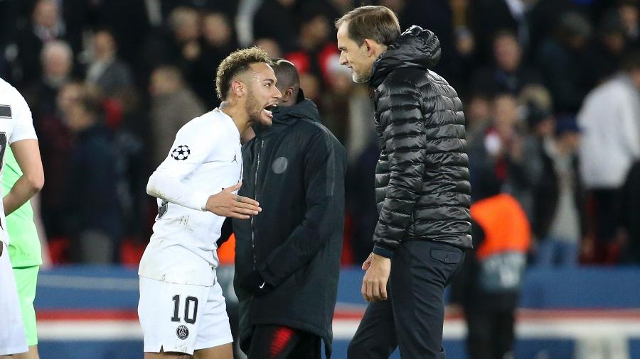 Neymar informou ao técnico Thomas Tuchel que pretende deixar o PSG - Jean Catuffe/Getty Images