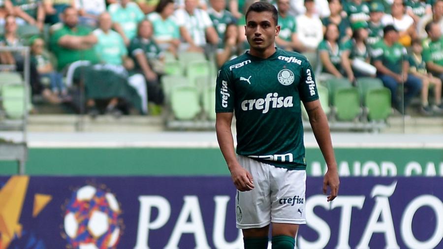 Luan Silva recebeu a oportunidade de ser titular do Palmeiras, mas deixou o jogo lesionado ainda no primeiro tempo - Bruno Ulivieri/Agif