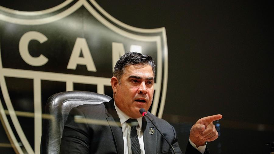 Sette Câmara havia prometido deixar à presidência do Galo com os salários em dia - Pedro Souza/Atlético-MG