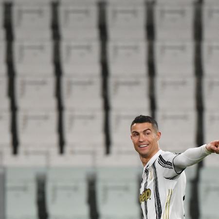 Cristiano Ronaldo deixou o seu no clássico Juventus x Roma pelo Campeonato Italiano - ISABELLA BONOTTO / AFP