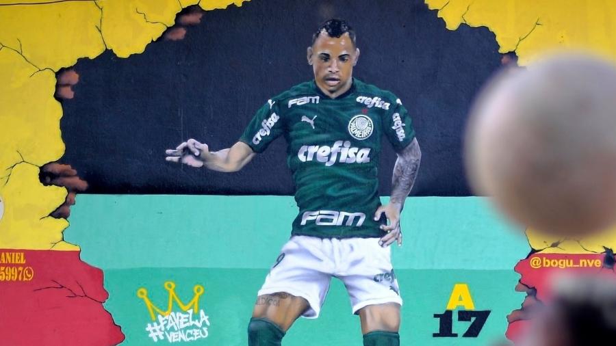 Atacante do Palmeiras foi homenageado após marcar gol da final da Libertadores - Reprodução/Twitter