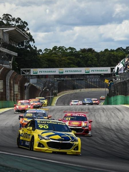 Etapa da Stock Car disputada em Interlagos, na temporada 2020