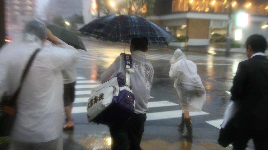 Ventos muito fortes não são raros em cidades como Tóquio, na chamada temporada de furacões - NurPhoto/NurPhoto via Getty Images