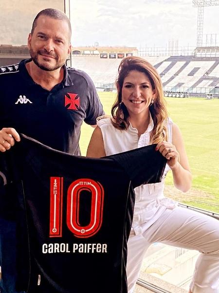 Empresária Carol Paiffer se reuniu com diretoria do Vasco em São Januário - Reprodução