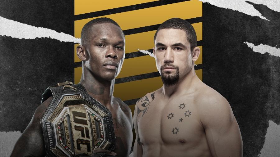 Israel Adesanya e Robert Whittaker disputarão uma revanche pelo título do peso-médio do UFC - Reprodução/UFC