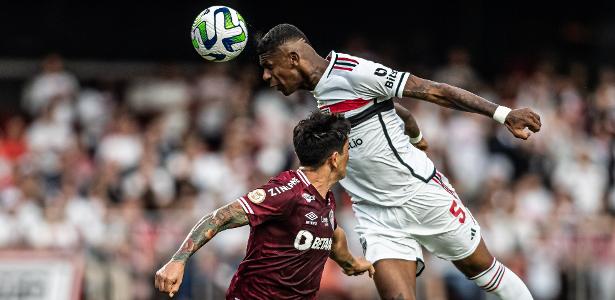 Jogo das faixas' pega fogo, Cano brilha e Fluminense vence São Paulo pelo  Brasileirão