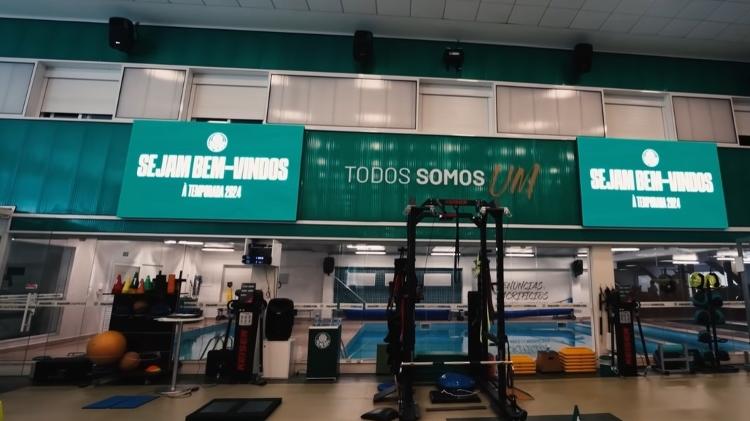 Novos telões da Academia de Futebol do Palmeiras