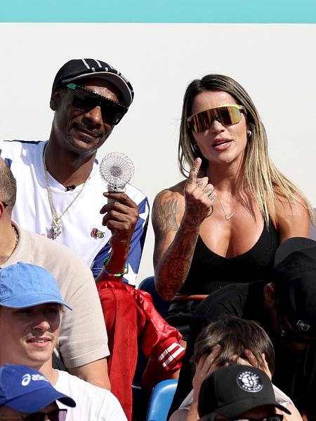 Snoop Dogg e Letícia Bufoni nos Jogos Olímpicos