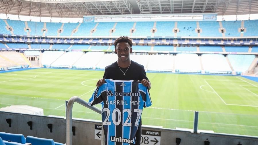 Gabriel Mec, de 16 anos, atua no sub-20 do Grêmio