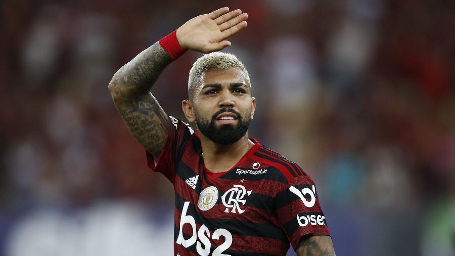 Gabigol, durante partida pelo Flamengo - Getty Images