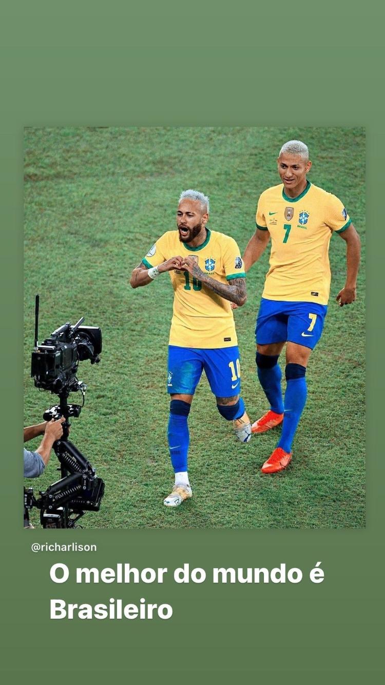 Richardson celebra la victoria de la selección brasileña - Instagram - Instagram