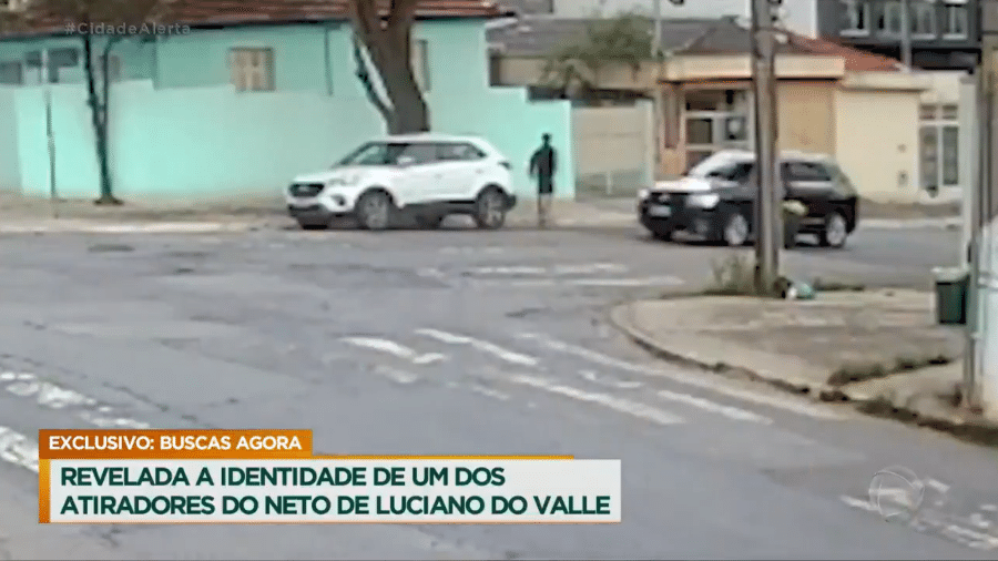 Câmeras de segurança mostram homem suspeito de balear neto de Luciano do Valle - Reprodução