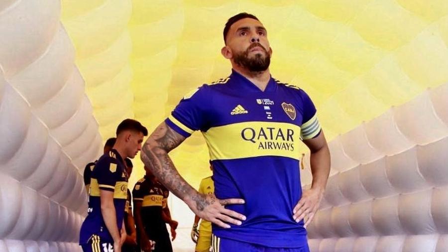 Carlos Tevez minutos antes de um clássico pelo Boca Juniors, em março de 2021 - Reprodução/Instagram