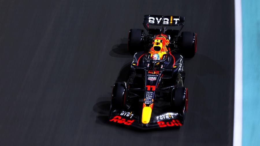 Sergio Pérez, da Red Bull, foi o mais rápido no treino classificatório do GP da Arábia Saudita - Divulgação/Red Bull