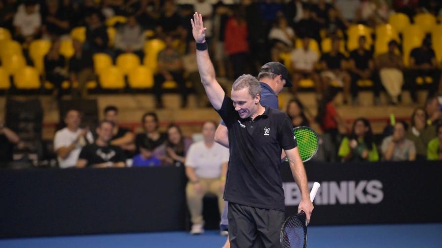 Bruno Soares em sua despedida do tênis em Belo Horizonte - DGW/Washington Alves