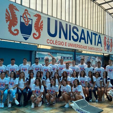 Equipe de natação da Unisanta para o ciclo olímpico 2024 - Lucas Musetti/UOL