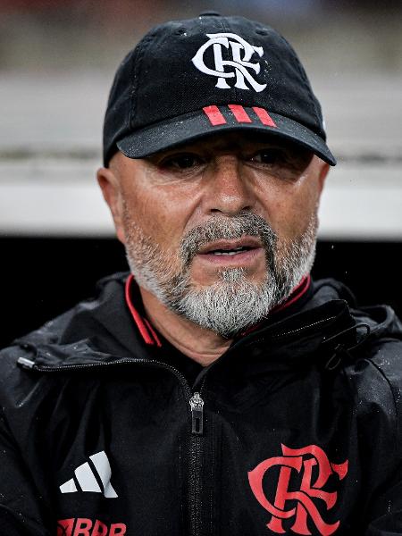 O técnico Jorge Sampaoli, do Flamengo, durante o jogo contra o Maringá, pela Copa do Brasil - Thiago Ribeiro/AGIF