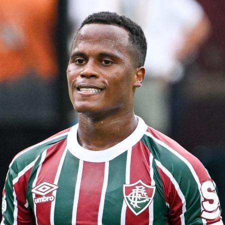Arias se lamenta durante jogo entre Fluminense e Ulsan no Mundial - Howard Smith/ISI Photos/ISI Photos via Getty Images