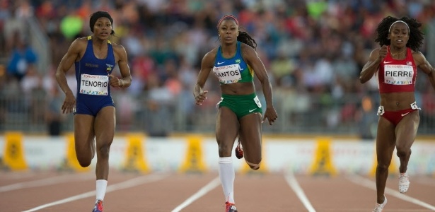 Rosângela Santos perdeu por apenas três centésimos a medalha de bronze na disputa dos 100m