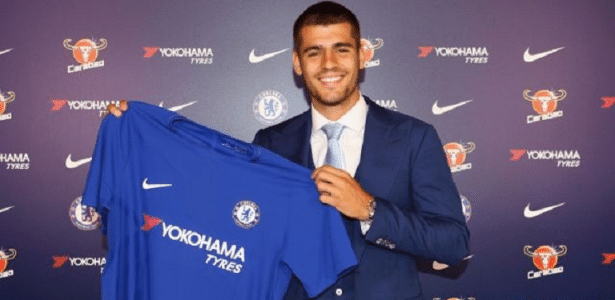 Álvaro Morata é um dos grandes reforços do Chelsea para a temporada - Reprodução/Twitter