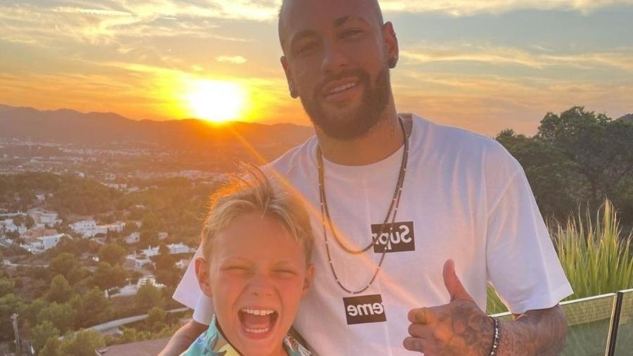 Neymar e o filho, Davi Lucca - Reprodução/Instagram