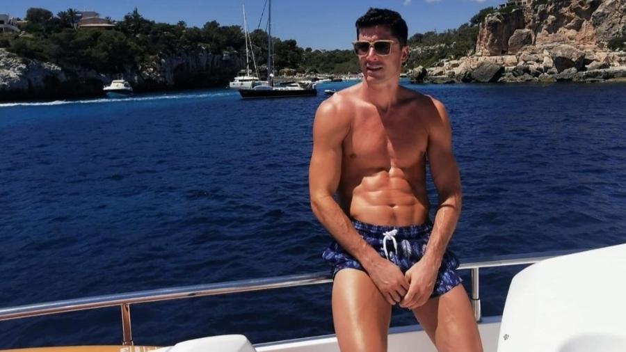 Robert Lewandowski curte férias em Mallorca, na Espanha - Reprodução/Instagram