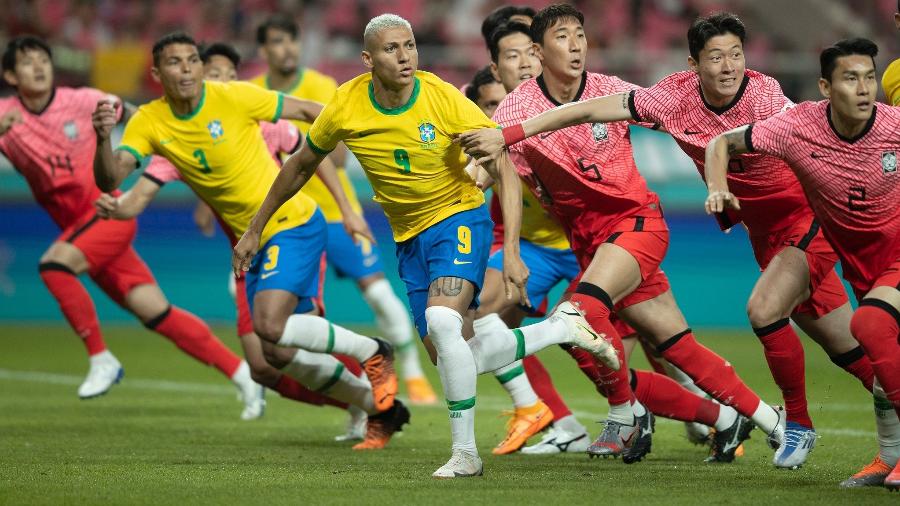Coreia do Sul e Brasil jogaram em junho em amistoso em Seul - Lucas Figueiredo/CBF