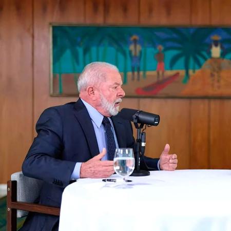 Lula durante a live 'Conversa com o Presidente'