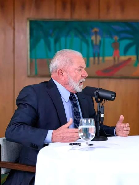 Lula durante a live 'Conversa com o Presidente'