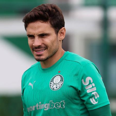 Raphael Veiga, do Palmeiras, durante treino - Cesar Greco/Palmeiras/by Canon
