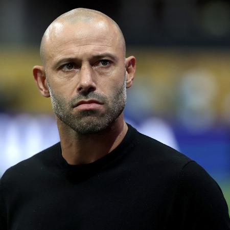 Javier Mascherano, técnico do Inter Miami, durante o jogo contra o Porto, no Mundial